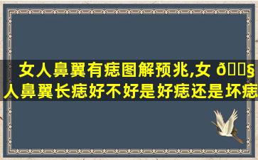 女人鼻翼有痣图解预兆,女 🐧 人鼻翼长痣好不好是好痣还是坏痣